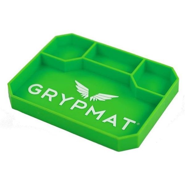Grypmat Grypmat GRYGMPM 9.5 x 7.5 in. Rectangular Grypmat Tool Tray with 1 in. Thick Chemical Resistant Silicone; Green GRYGMPM